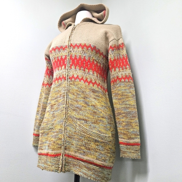 BDG Guaranteed Tough Vintage Zip Cardigan Sweater Hoodie Pockets Y2K Small - Picture 2 of 9